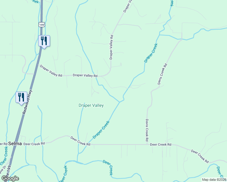 map of restaurants, bars, coffee shops, grocery stores, and more near 471 Draper Valley Rd in Josephine