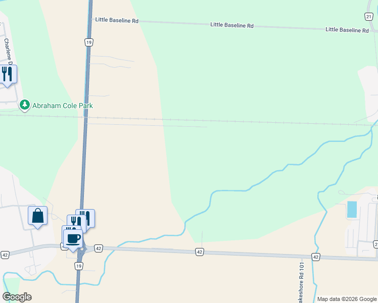 map of restaurants, bars, coffee shops, grocery stores, and more near Unnamed Road in Windsor