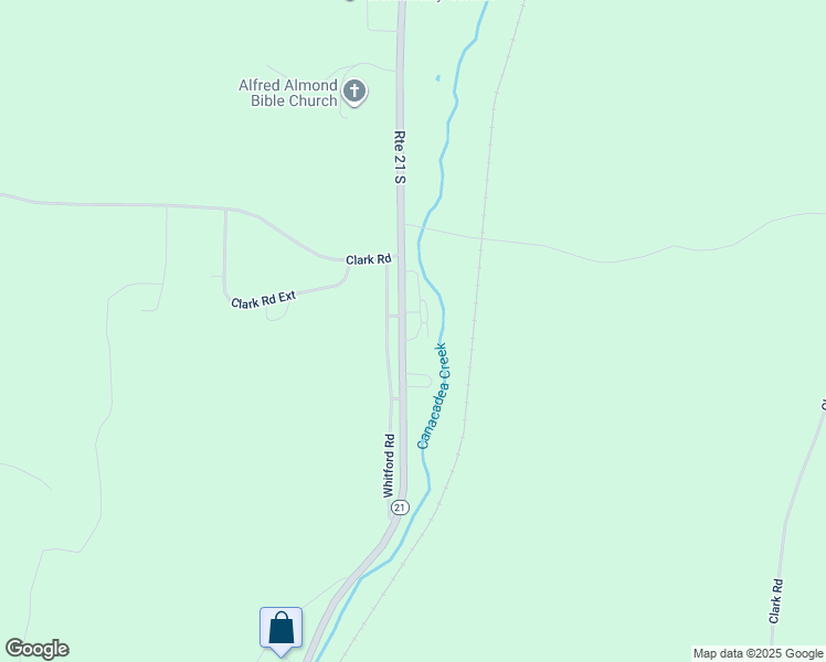 map of restaurants, bars, coffee shops, grocery stores, and more near 6592 State Route 21 in Alfred Station