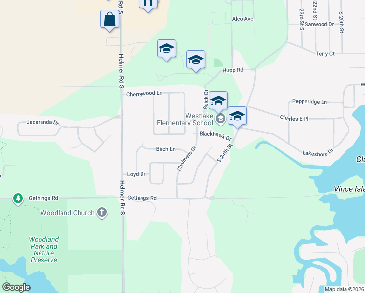 map of restaurants, bars, coffee shops, grocery stores, and more near 268 Blackhawk Street in Battle Creek