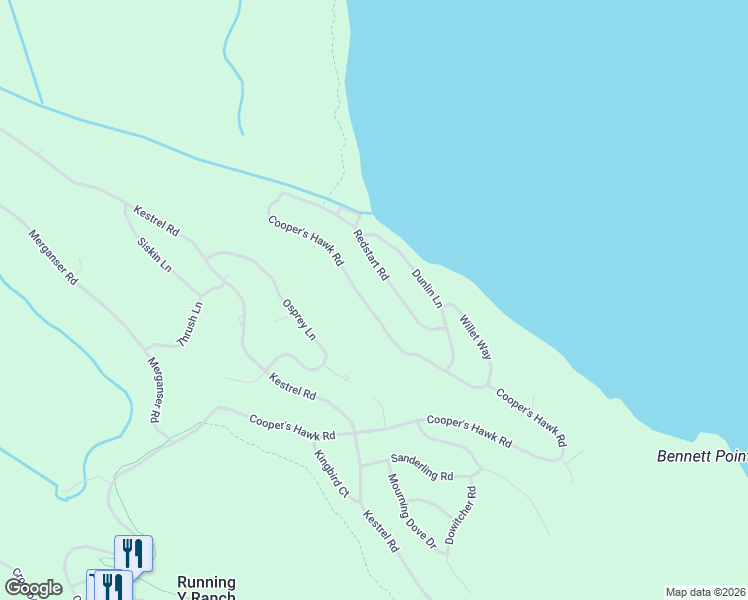 map of restaurants, bars, coffee shops, grocery stores, and more near 6749 Cooper's Hawk Road in Klamath Falls