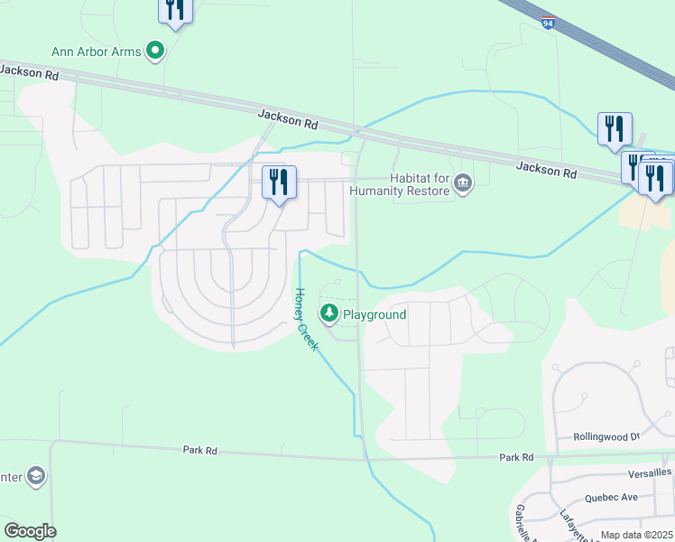 map of restaurants, bars, coffee shops, grocery stores, and more near 308 Sedgewood Lane in Ann Arbor