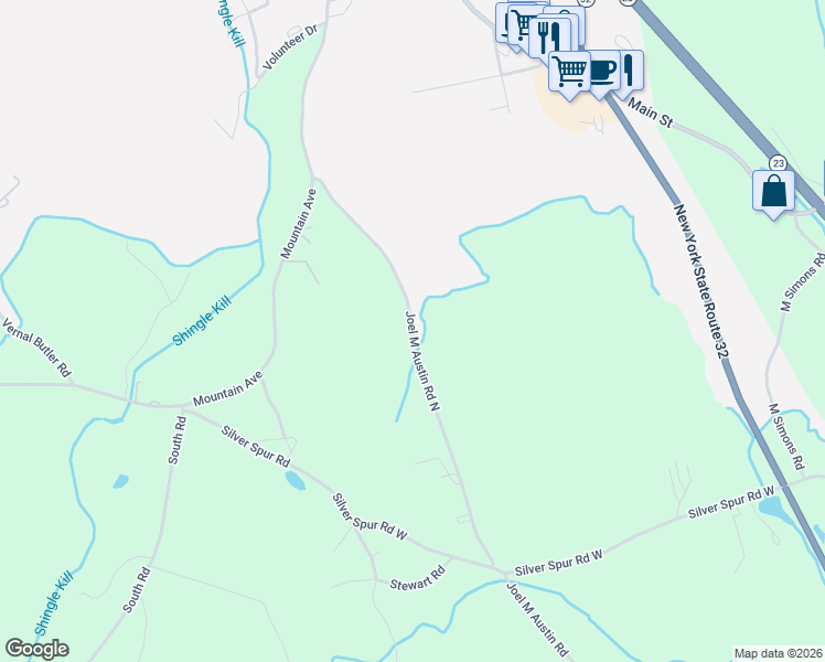 map of restaurants, bars, coffee shops, grocery stores, and more near Joel M Austin Road North in Cairo
