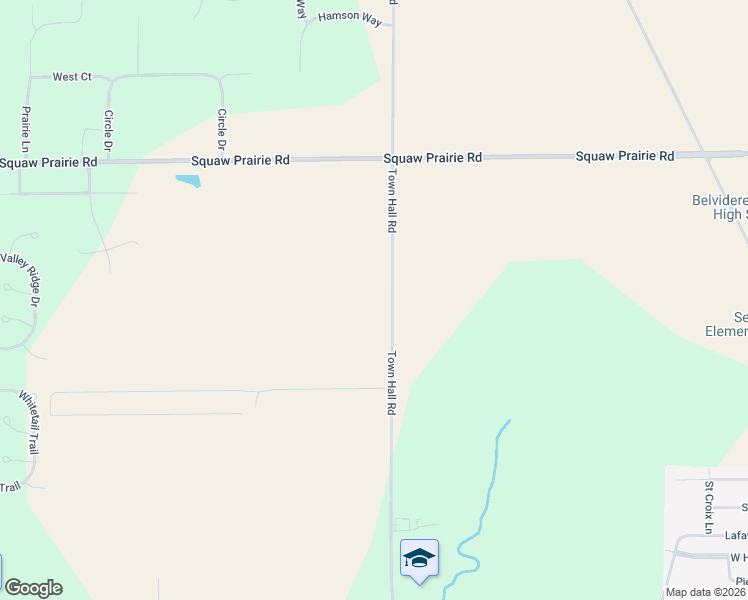 map of restaurants, bars, coffee shops, grocery stores, and more near 9202 Town Hall Road in Belvidere