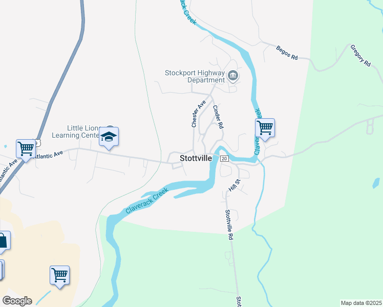 map of restaurants, bars, coffee shops, grocery stores, and more near in Stottville