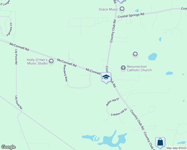 map of restaurants, bars, coffee shops, grocery stores, and more near 3250 Boerderij Way in Woodstock