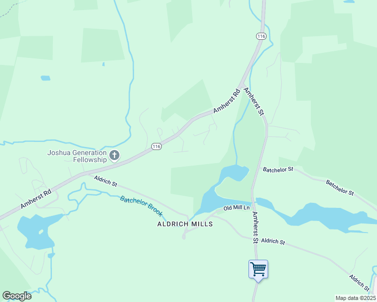 map of restaurants, bars, coffee shops, grocery stores, and more near 98 Oak Dr in Granby