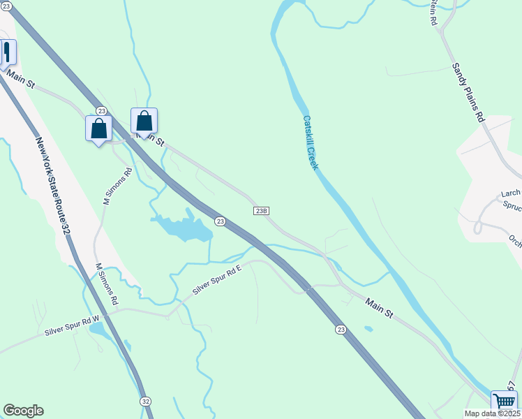 map of restaurants, bars, coffee shops, grocery stores, and more near 2863 Route 23B in Cairo