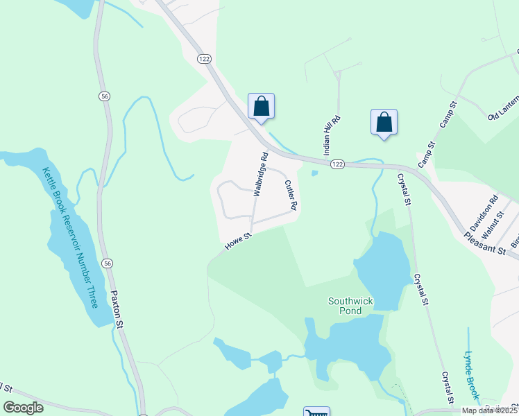 map of restaurants, bars, coffee shops, grocery stores, and more near 20 Walbridge Road in Paxton