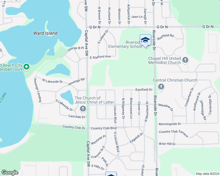 map of restaurants, bars, coffee shops, grocery stores, and more near 315 Northfield Drive in Battle Creek