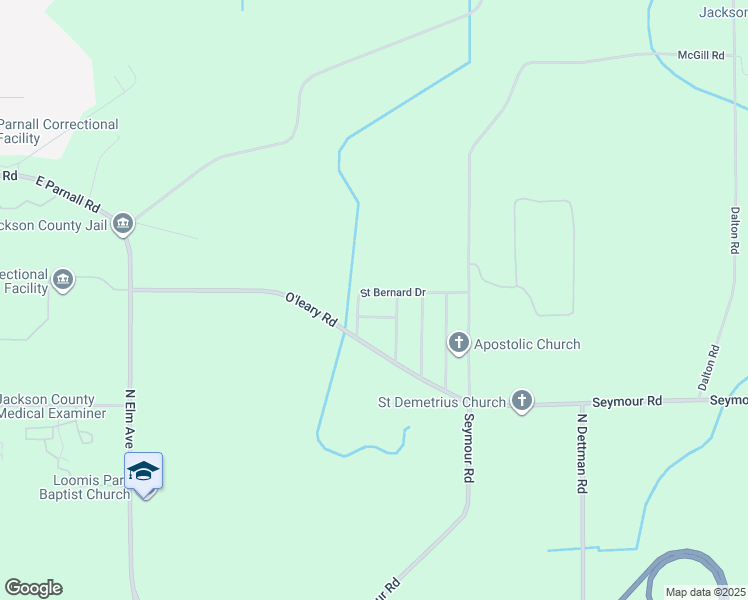 map of restaurants, bars, coffee shops, grocery stores, and more near 2455 Saint Bernard Drive in Jackson