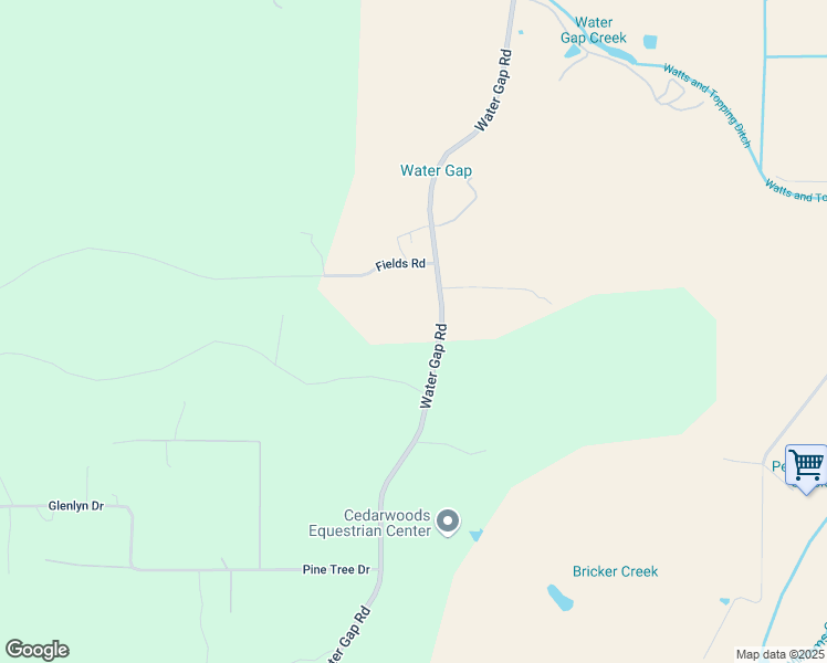 map of restaurants, bars, coffee shops, grocery stores, and more near 13500 Water Gap Road in Williams