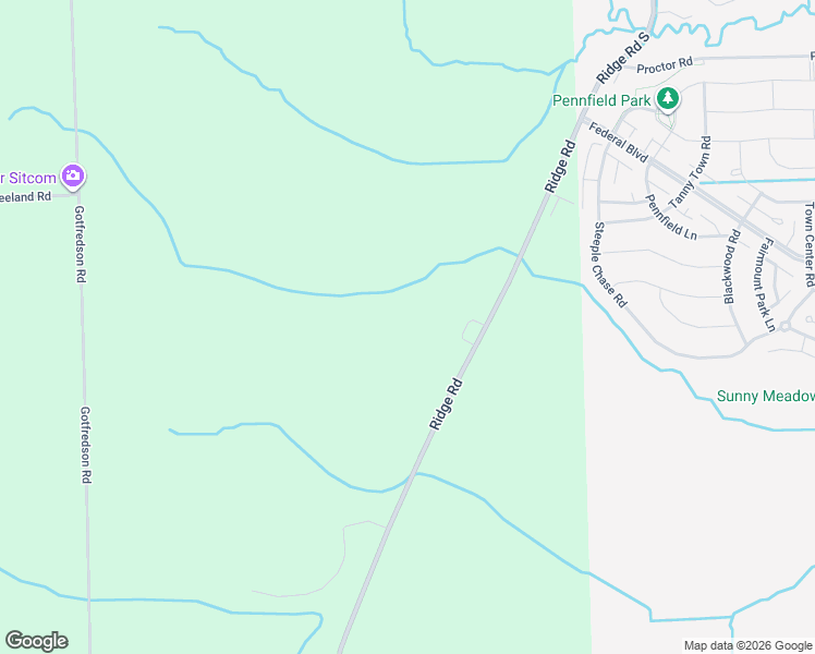 map of restaurants, bars, coffee shops, grocery stores, and more near 2381 Ridge Road in Superior Township