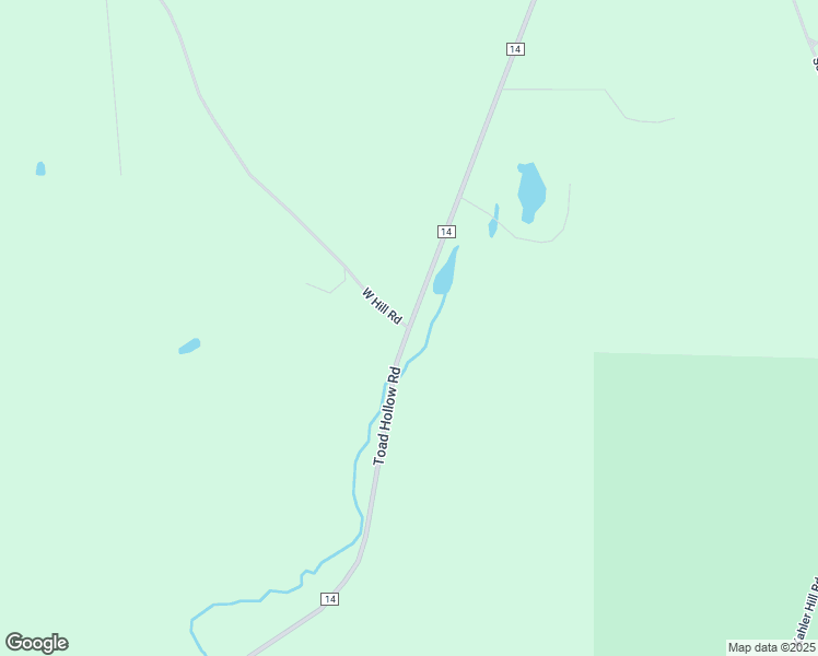 map of restaurants, bars, coffee shops, grocery stores, and more near Toad Hollow Road & West Hill Road in Little Valley