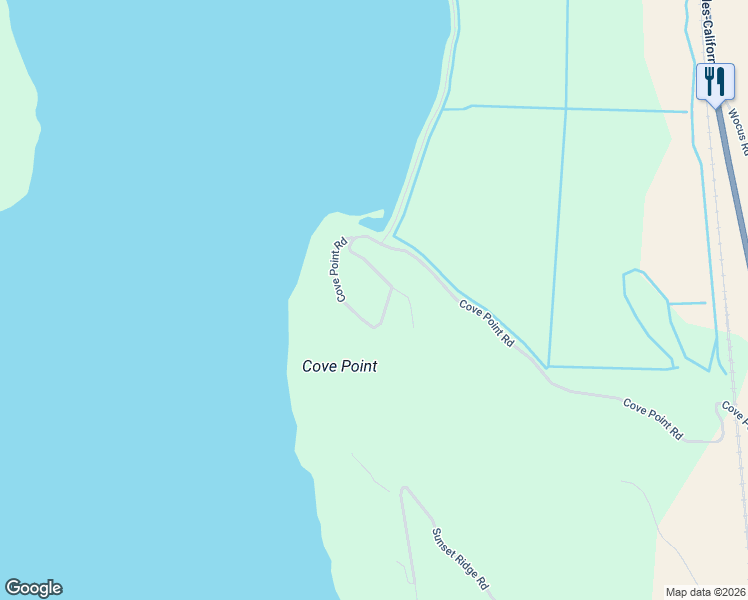 map of restaurants, bars, coffee shops, grocery stores, and more near 1680 Cove Point Road in Klamath Falls