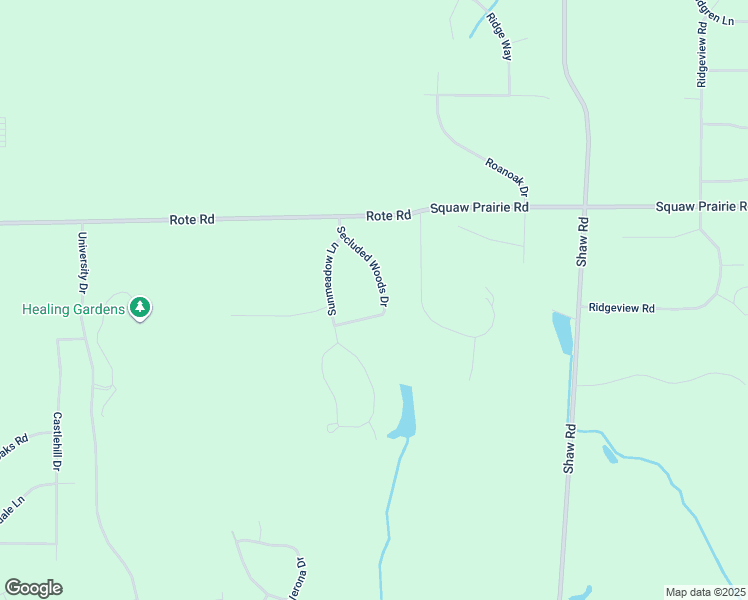 map of restaurants, bars, coffee shops, grocery stores, and more near 1660 Secluded Woods Drive in Rockford