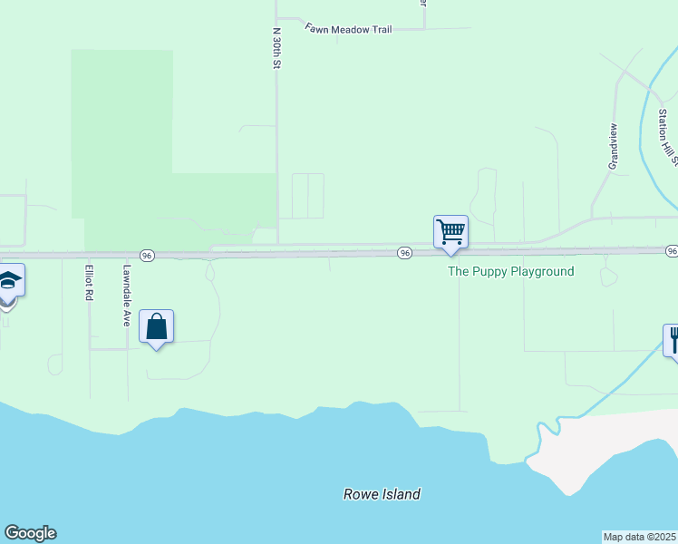 map of restaurants, bars, coffee shops, grocery stores, and more near 8190 East Michigan Avenue in Galesburg