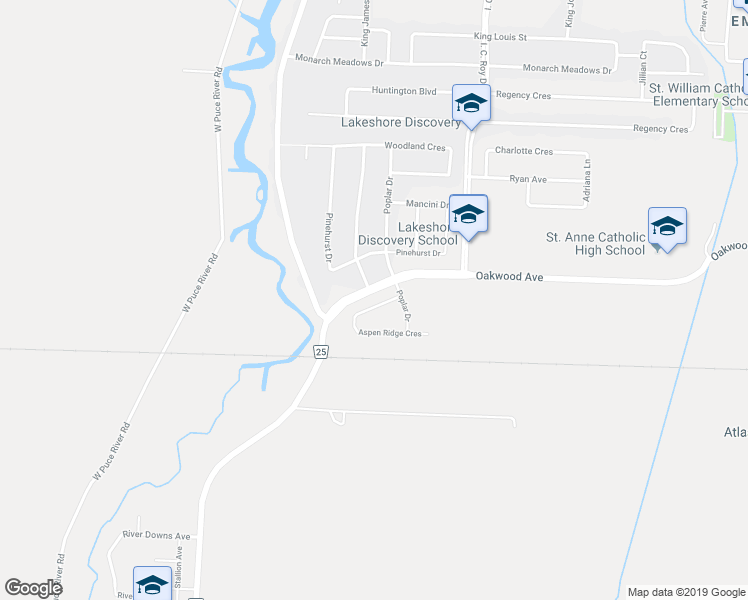 map of restaurants, bars, coffee shops, grocery stores, and more near 997 Aspen Ridge Crescent in Lakeshore