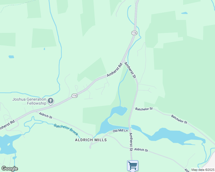 map of restaurants, bars, coffee shops, grocery stores, and more near 41 Granby Heights in Granby