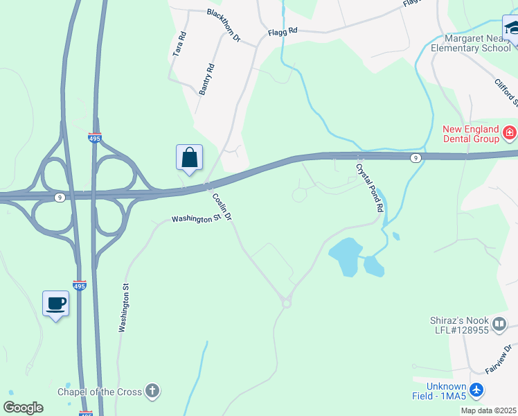 map of restaurants, bars, coffee shops, grocery stores, and more near 352 Turnpike Road in Southborough