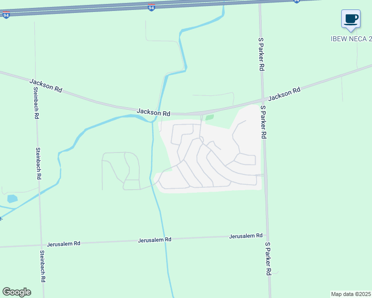 map of restaurants, bars, coffee shops, grocery stores, and more near 8267 Cypress Way in Dexter