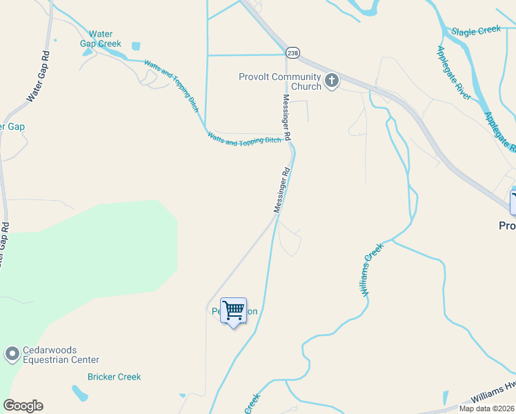 map of restaurants, bars, coffee shops, grocery stores, and more near 788 Messinger Road in Grants Pass
