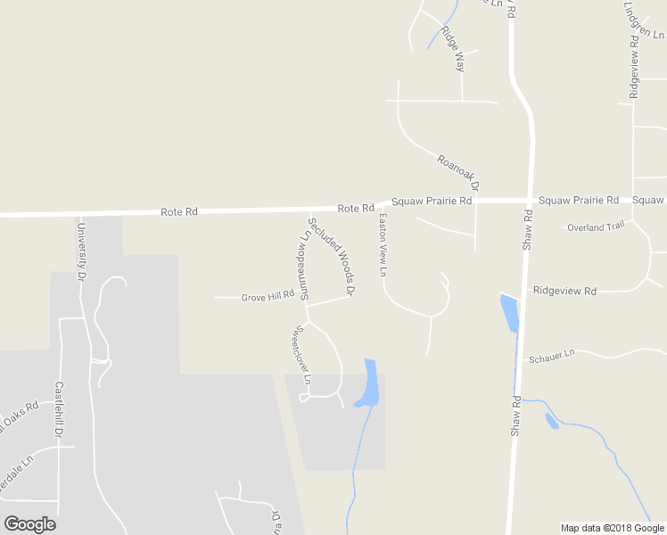 map of restaurants, bars, coffee shops, grocery stores, and more near 1660 Secluded Woods Drive in Rockford
