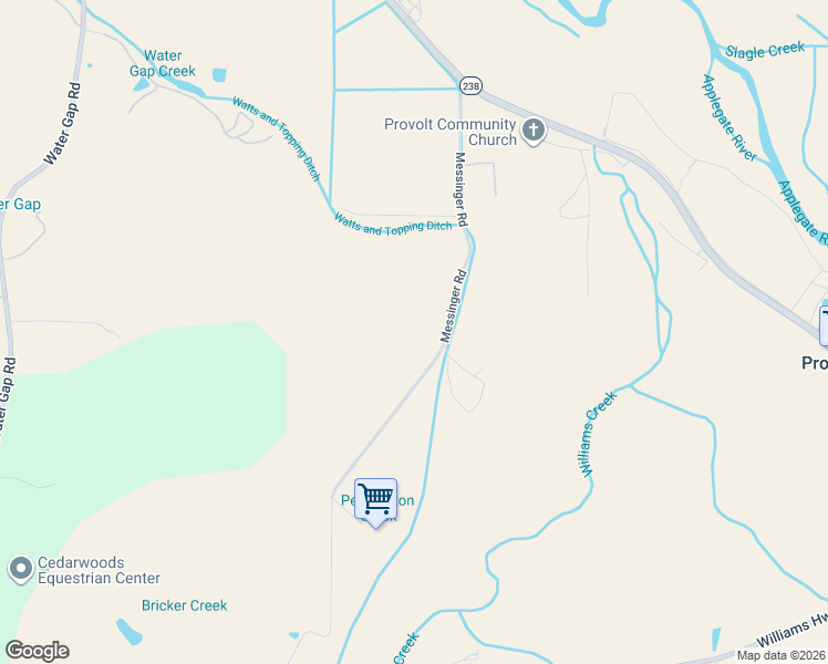 map of restaurants, bars, coffee shops, grocery stores, and more near 788 Messinger Road in Grants Pass
