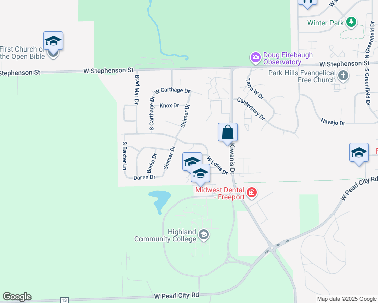 map of restaurants, bars, coffee shops, grocery stores, and more near 1022 South Kunkle Boulevard in Freeport