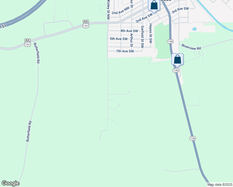 map of restaurants, bars, coffee shops, grocery stores, and more near 7400-7486 Ridgewood Drive in Cascade