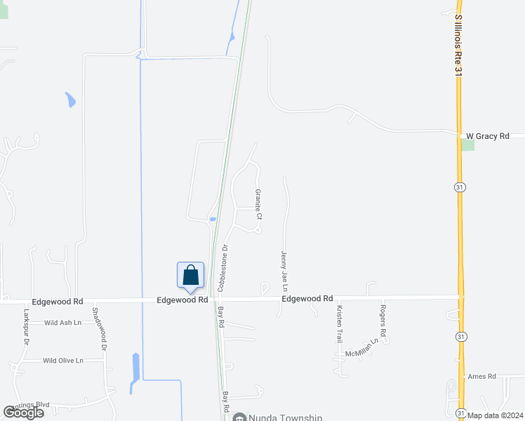 map of restaurants, bars, coffee shops, grocery stores, and more near 2855 Granite Court in Crystal Lake