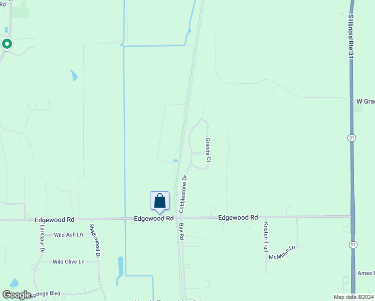 map of restaurants, bars, coffee shops, grocery stores, and more near 2808 Cobblestone Drive in Crystal Lake