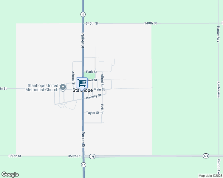 map of restaurants, bars, coffee shops, grocery stores, and more near 900 Main Street in Stanhope