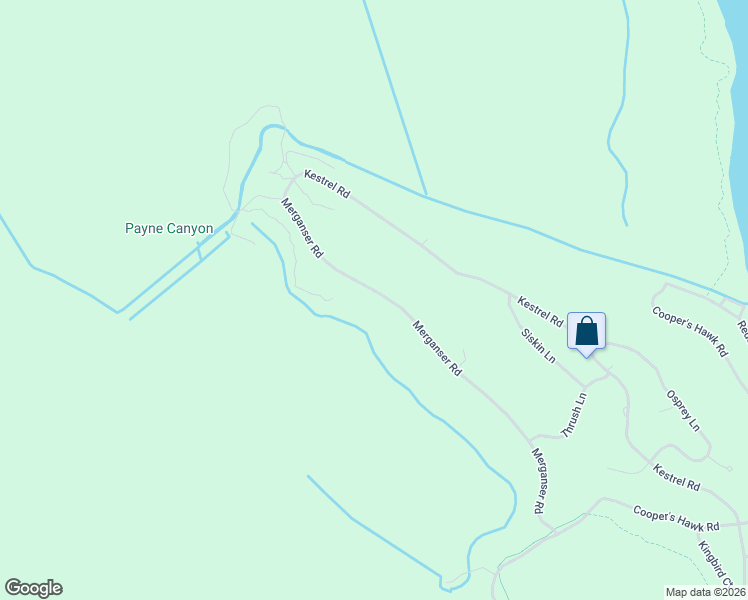 map of restaurants, bars, coffee shops, grocery stores, and more near 11819 Merganser Road in Klamath Falls