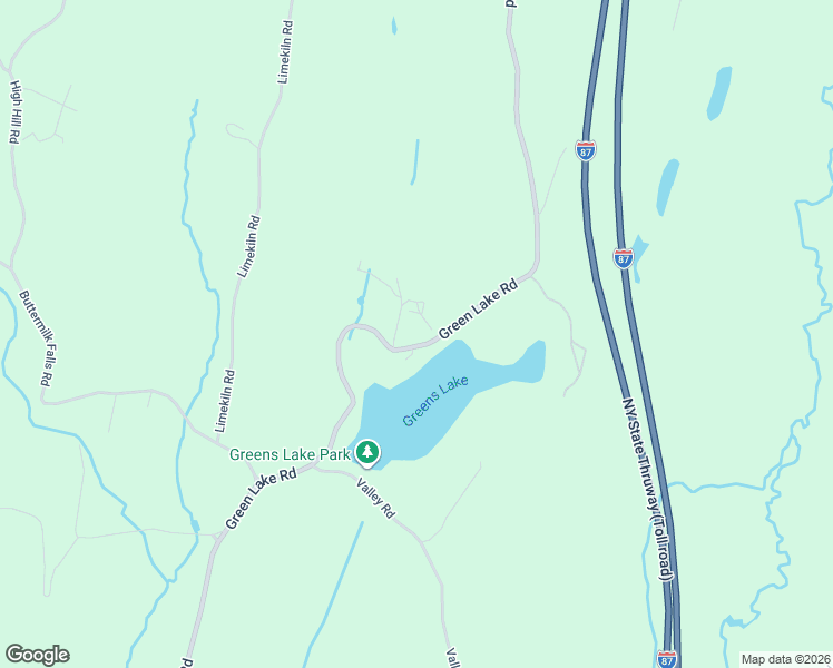 map of restaurants, bars, coffee shops, grocery stores, and more near 605 Green Lake Road in Catskill