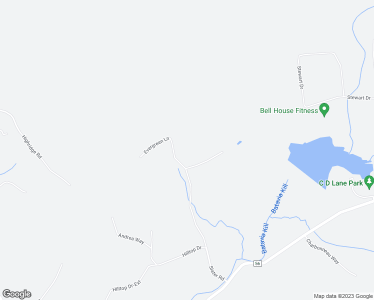 map of restaurants, bars, coffee shops, grocery stores, and more near 18 Evergreen Lane in Maplecrest