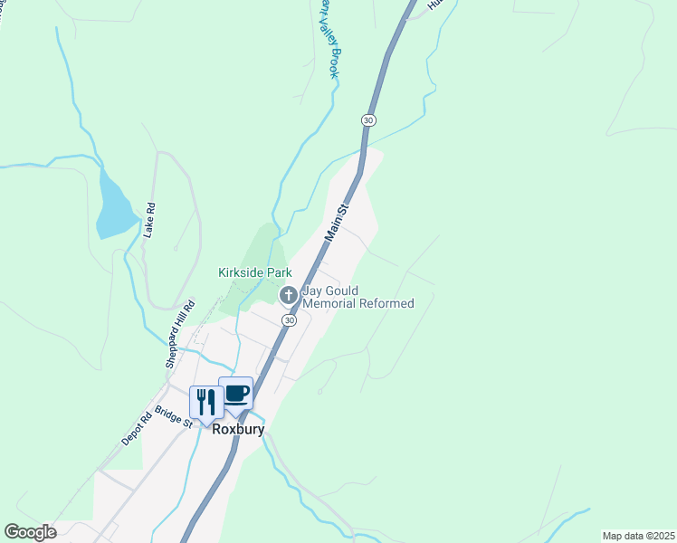 map of restaurants, bars, coffee shops, grocery stores, and more near 118 Roosevelt Avenue in Roxbury