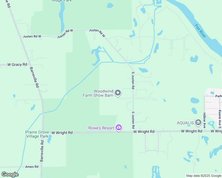 map of restaurants, bars, coffee shops, grocery stores, and more near 2717 South Justen Road in McHenry
