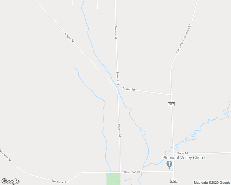 map of restaurants, bars, coffee shops, grocery stores, and more near 6591 Bowers Road in Stockton