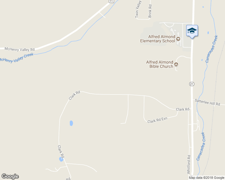 map of restaurants, bars, coffee shops, grocery stores, and more near 596 Clark Rd in Almond