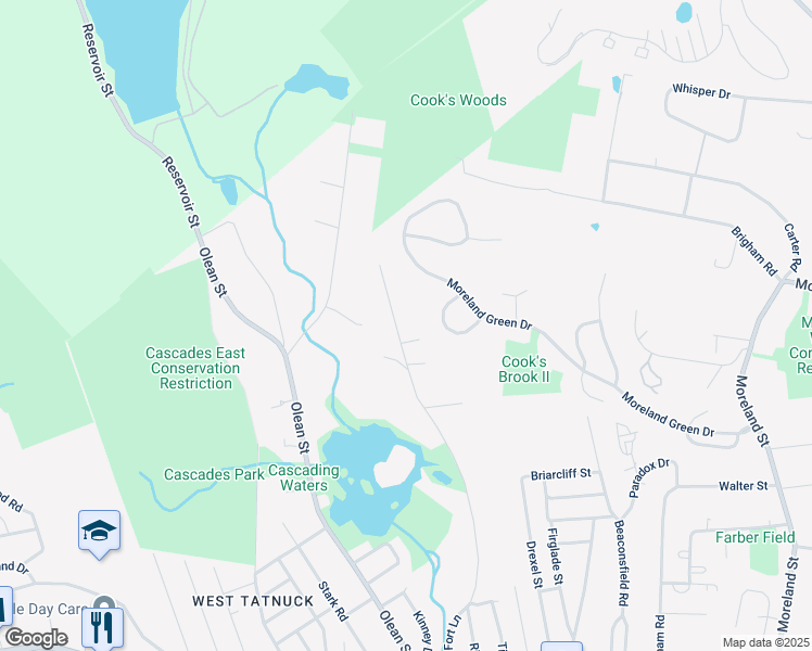 map of restaurants, bars, coffee shops, grocery stores, and more near 155 Tory Fort Lane in Worcester