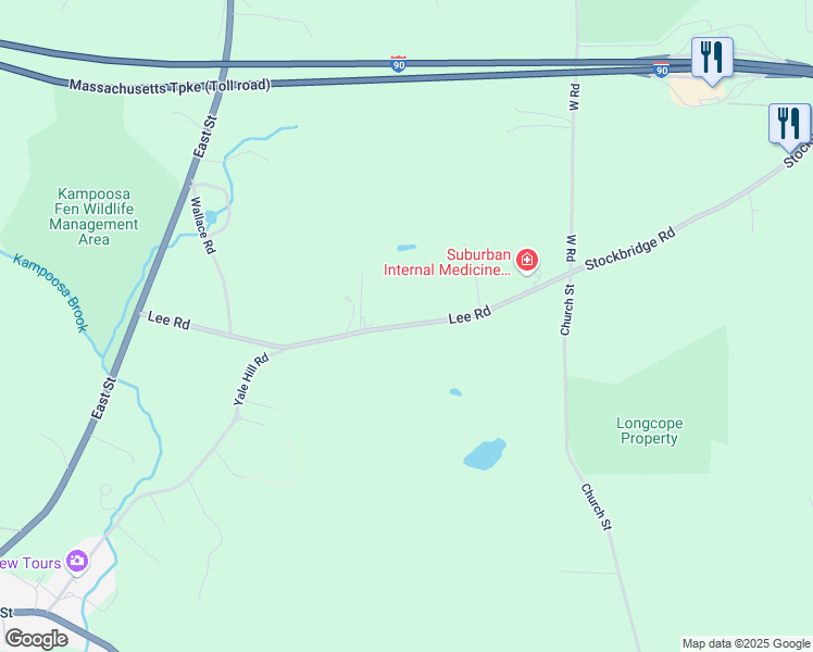 map of restaurants, bars, coffee shops, grocery stores, and more near 851 Lee Rd in Lee