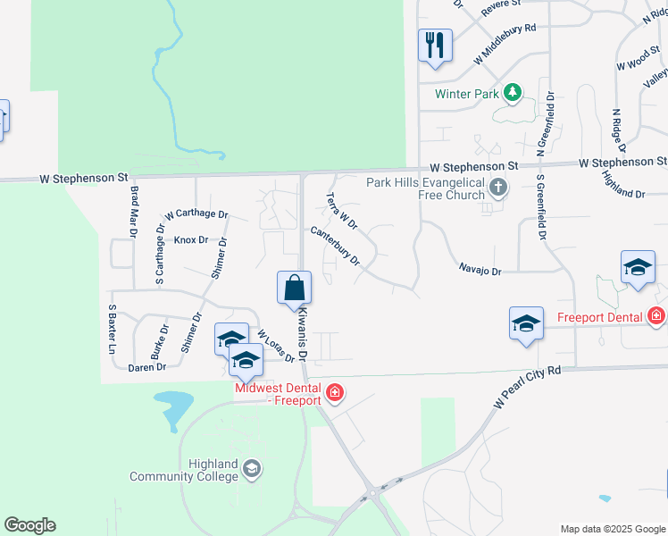 map of restaurants, bars, coffee shops, grocery stores, and more near 808 Cheshire Court in Freeport