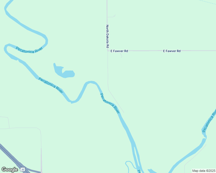 map of restaurants, bars, coffee shops, grocery stores, and more near 205 North Dakota Road in Freeport