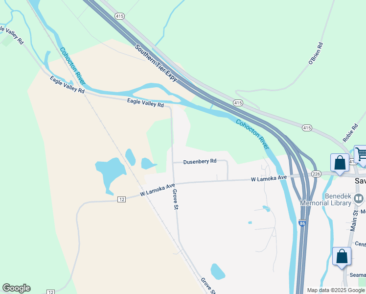 map of restaurants, bars, coffee shops, grocery stores, and more near 7935 Eagle Valley Rd in Savona