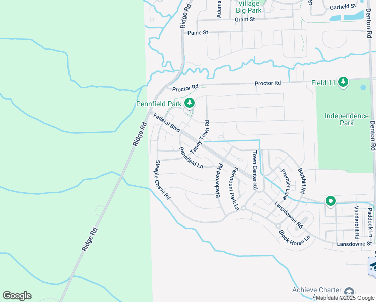 map of restaurants, bars, coffee shops, grocery stores, and more near 1803 Pennfield Lane in Canton