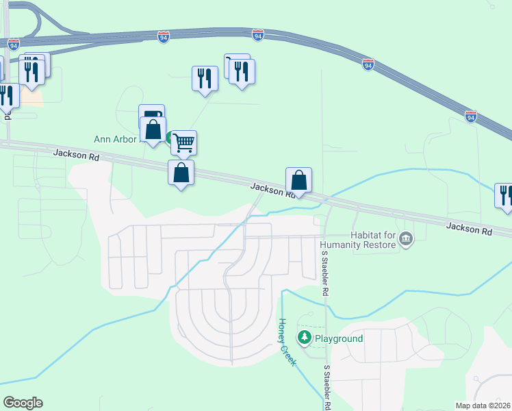 map of restaurants, bars, coffee shops, grocery stores, and more near 535 Chestnut Blvd in Ann Arbor