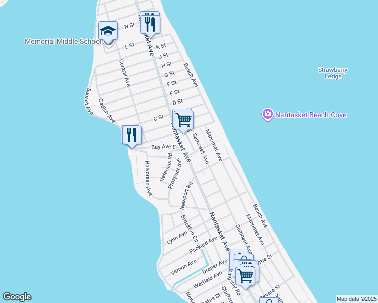 map of restaurants, bars, coffee shops, grocery stores, and more near 5 Lewis Street in Hull