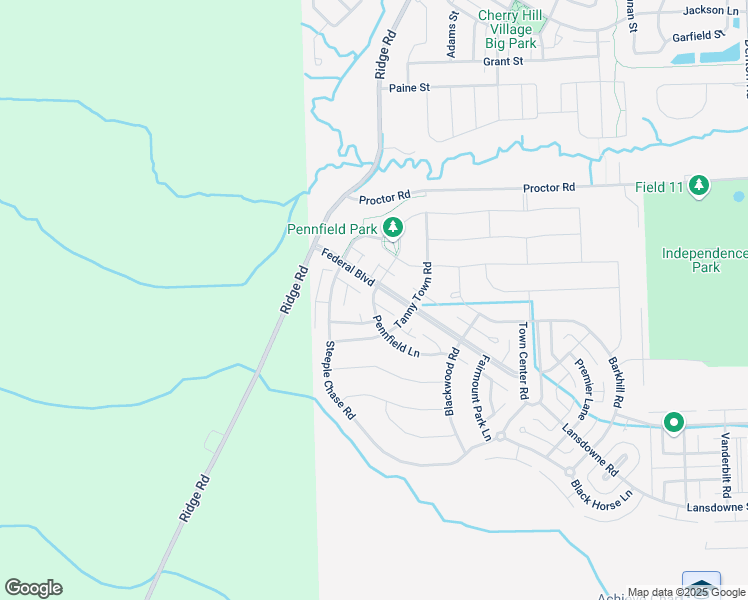 map of restaurants, bars, coffee shops, grocery stores, and more near 1768 Pennfield Lane in Canton