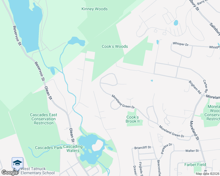 map of restaurants, bars, coffee shops, grocery stores, and more near 109 Moreland Green Drive in Worcester